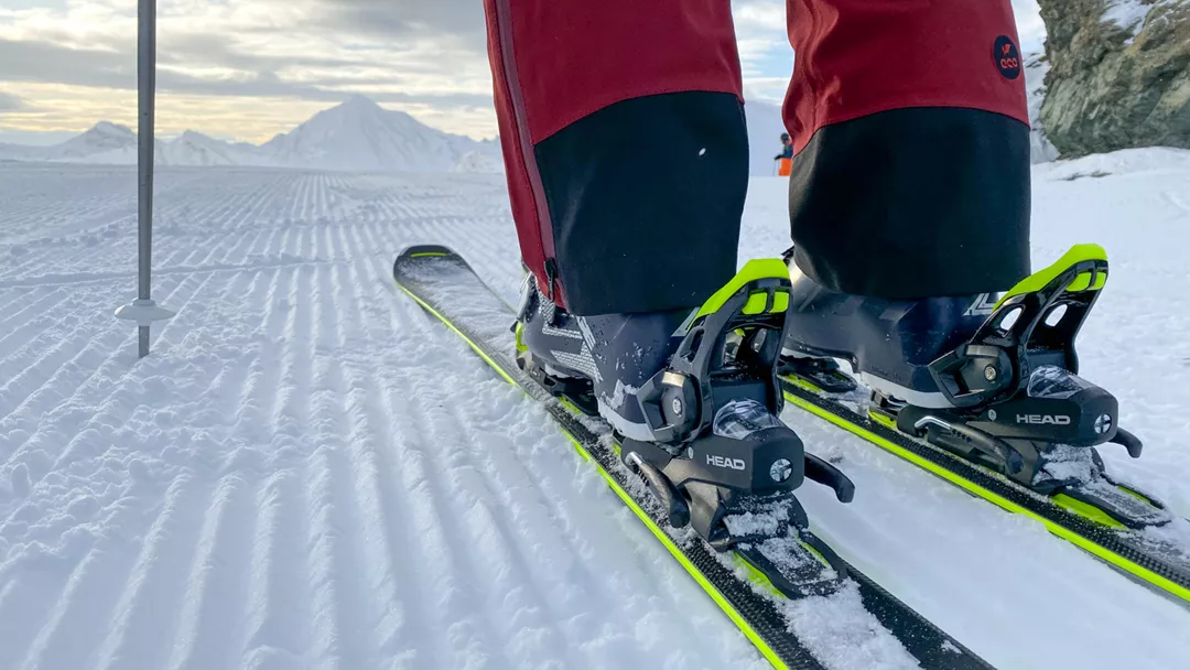 Met ski's op de piste Met ski's op de piste